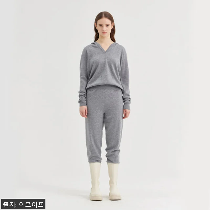 크램38 안젤루 그레이 조거 니트 팬 관련 이미지 1