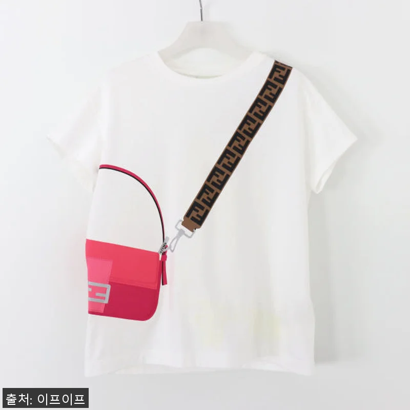 펜디 키즈 크로스백 프린팅 티셔츠 J 관련 이미지 1