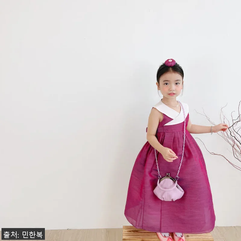 민한복 자두 프리미엄 고급 여아 어린 관련 이미지 1