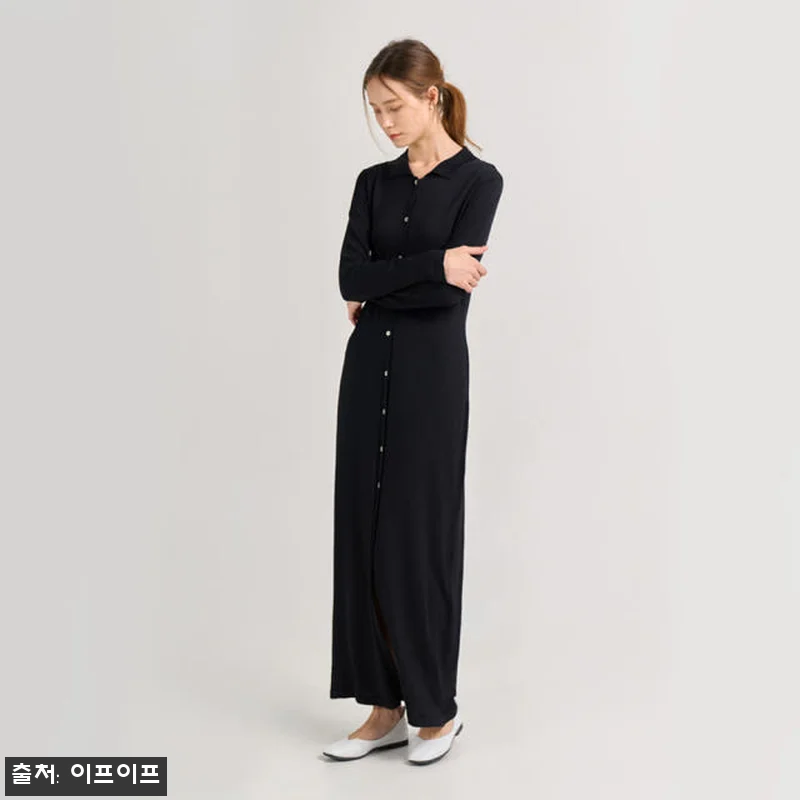 크램38 레지나 블랙 니트 드레스 사 관련 이미지 2