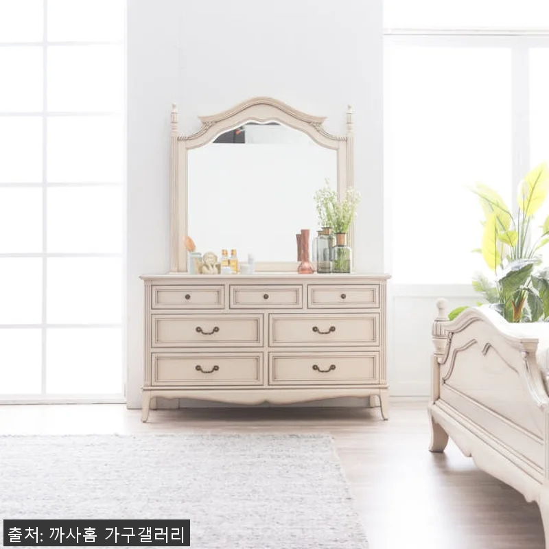 까사홈 샤넬르 아이보리 엔틱 화장대 관련 이미지 2