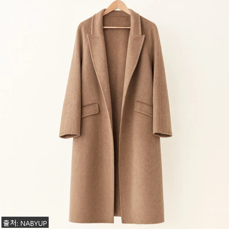 여성 카멜헤어 100% 롱코트 사용후 관련 이미지 2