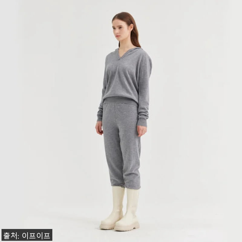 크램38 안젤루 그레이 조거 니트 팬 관련 이미지 2