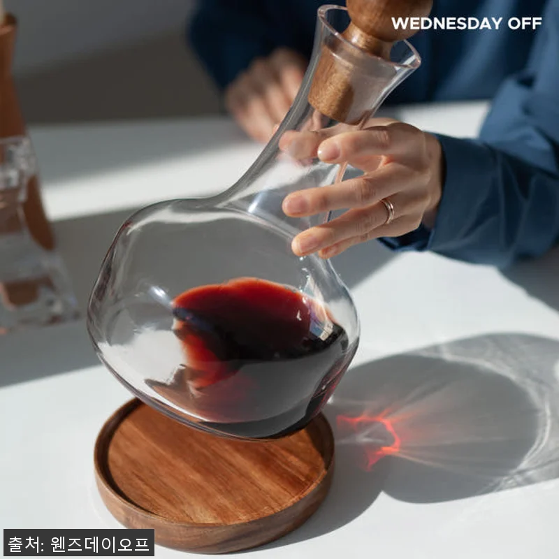 고급 원목 에어레이터 크리스탈유리 와 관련 이미지 2