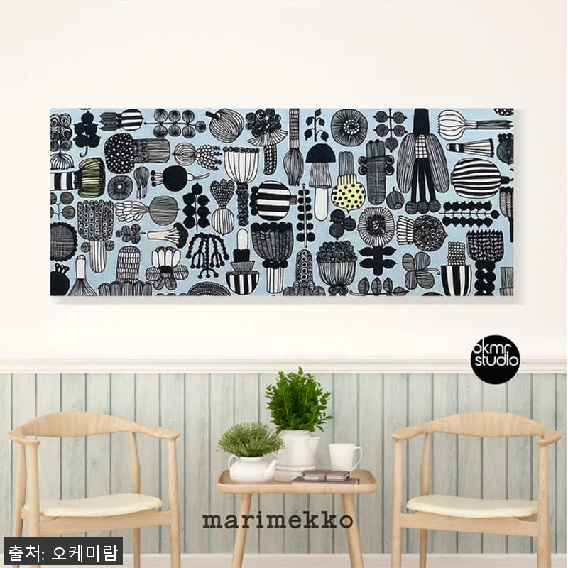 마리메꼬 피크닉 블루 캔버스 대형 거 관련 이미지 3