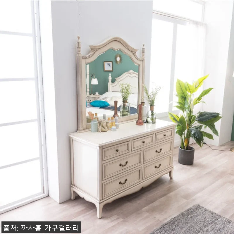 까사홈 샤넬르 아이보리 엔틱 화장대 관련 이미지 3