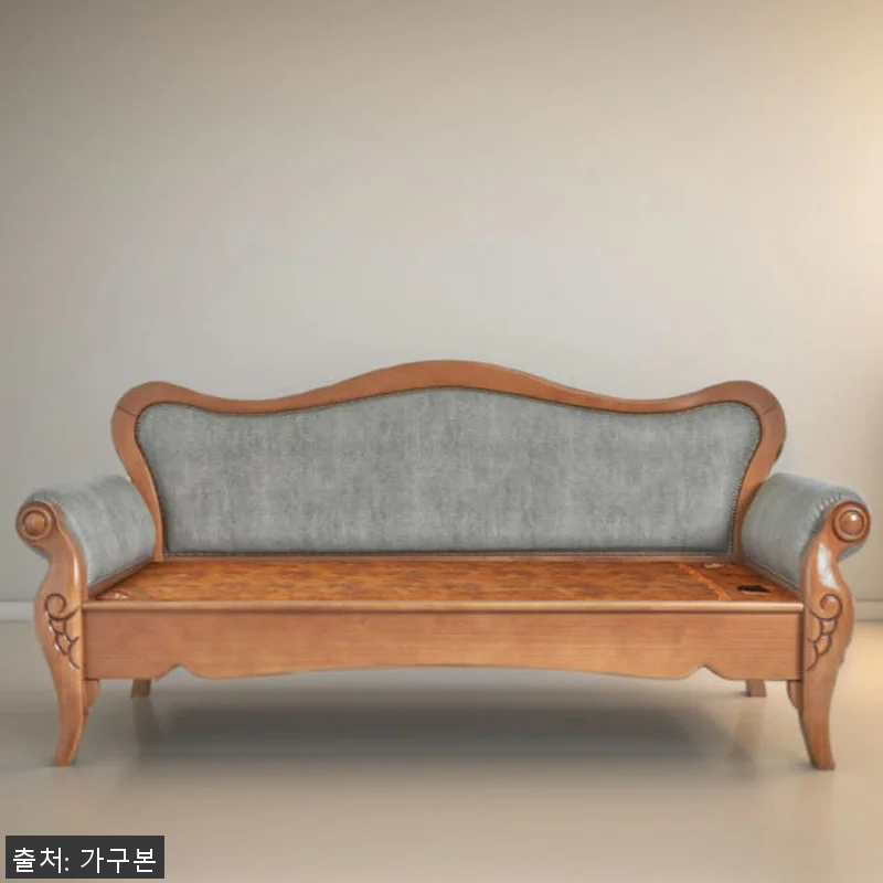 밀레 흑침대 흙침대카우치 온돌쇼파 돌 관련 이미지 2