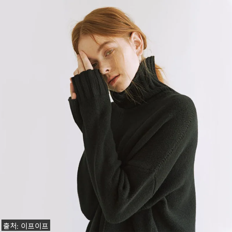 크램38 지론 블랙 넥워머 니트 사용 관련 이미지 3