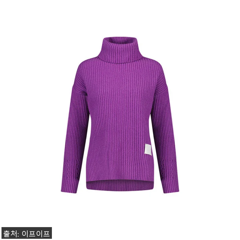 크램38 테세오 퍼플 터틀넥 골지 니 관련 이미지 4