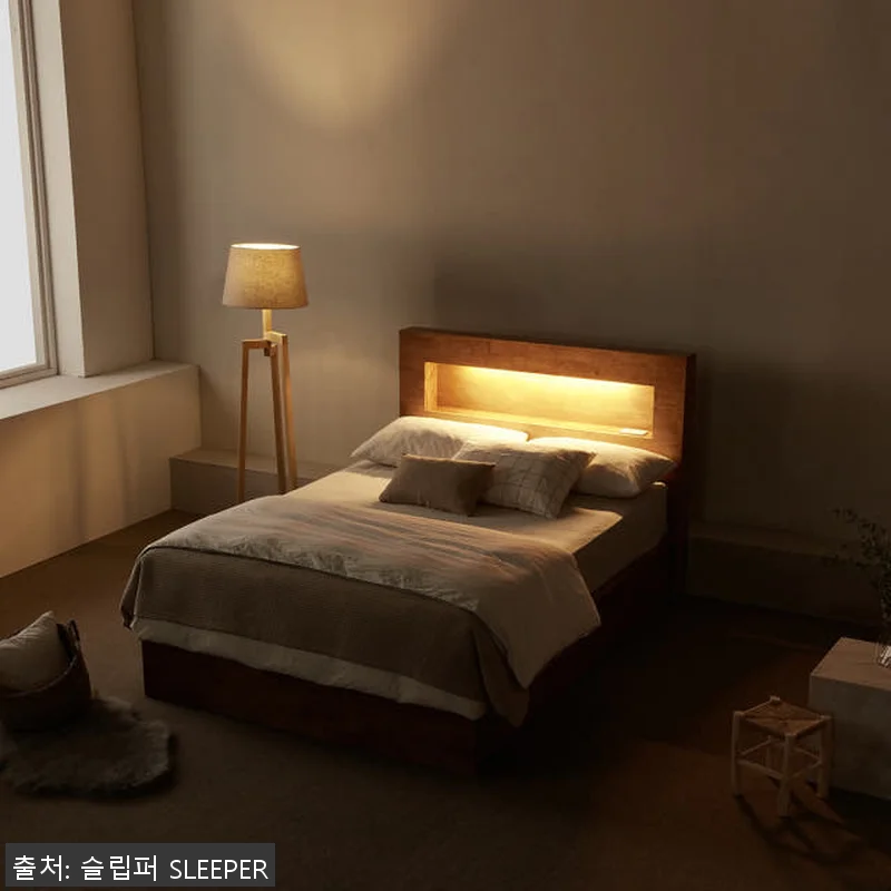 슬립퍼 꽃별 고목나무 원목침대 LED 관련 이미지 4