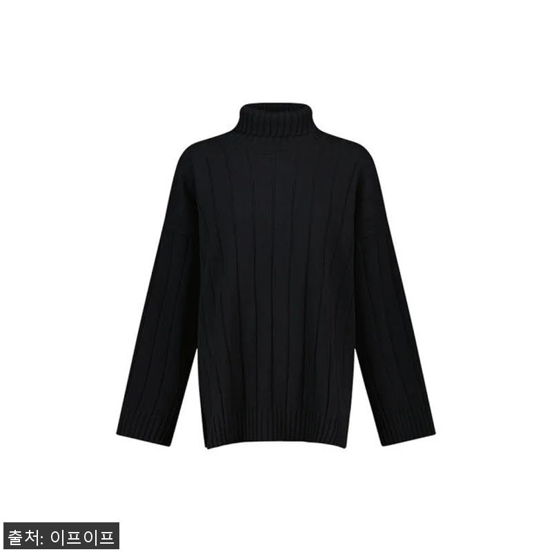 크램38 피둘라 블랙 골지 터틀넥 스 관련 이미지 4
