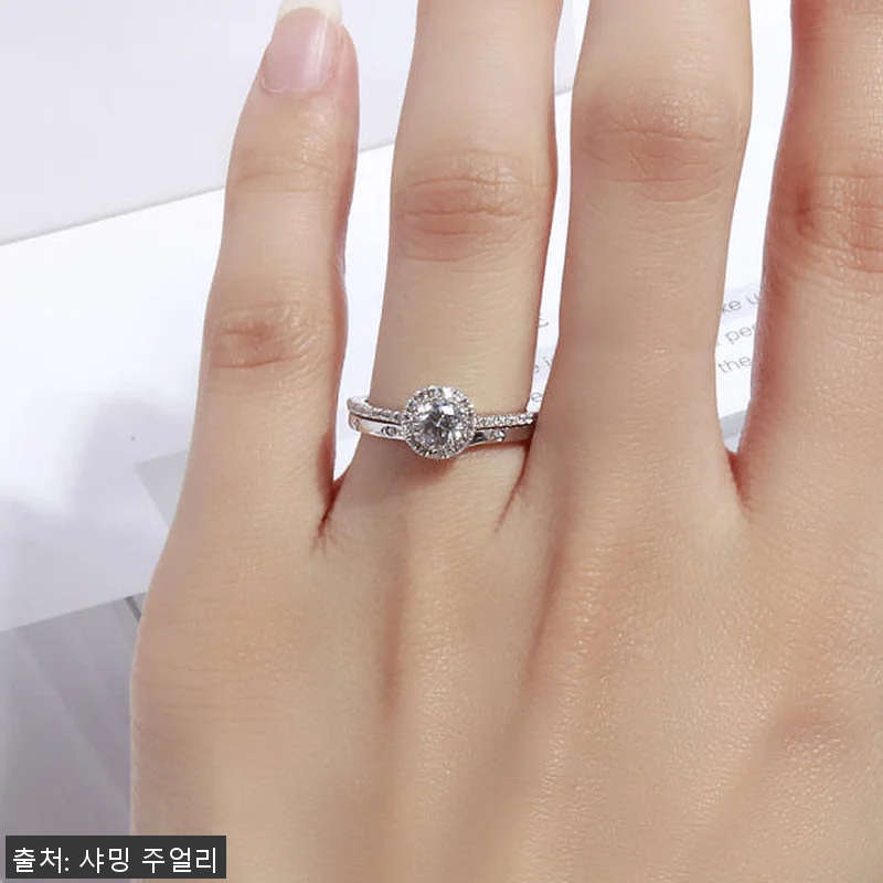 3부 다이아 반지 천연 GIA F S 관련 이미지 4