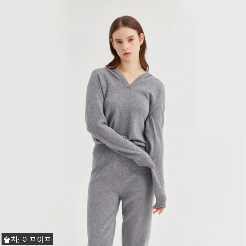 크램38 안젤루 그레이 조거 니트 팬 관련 이미지 4