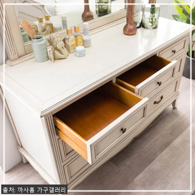 까사홈 샤넬르 아이보리 엔틱 화장대 관련 이미지 5