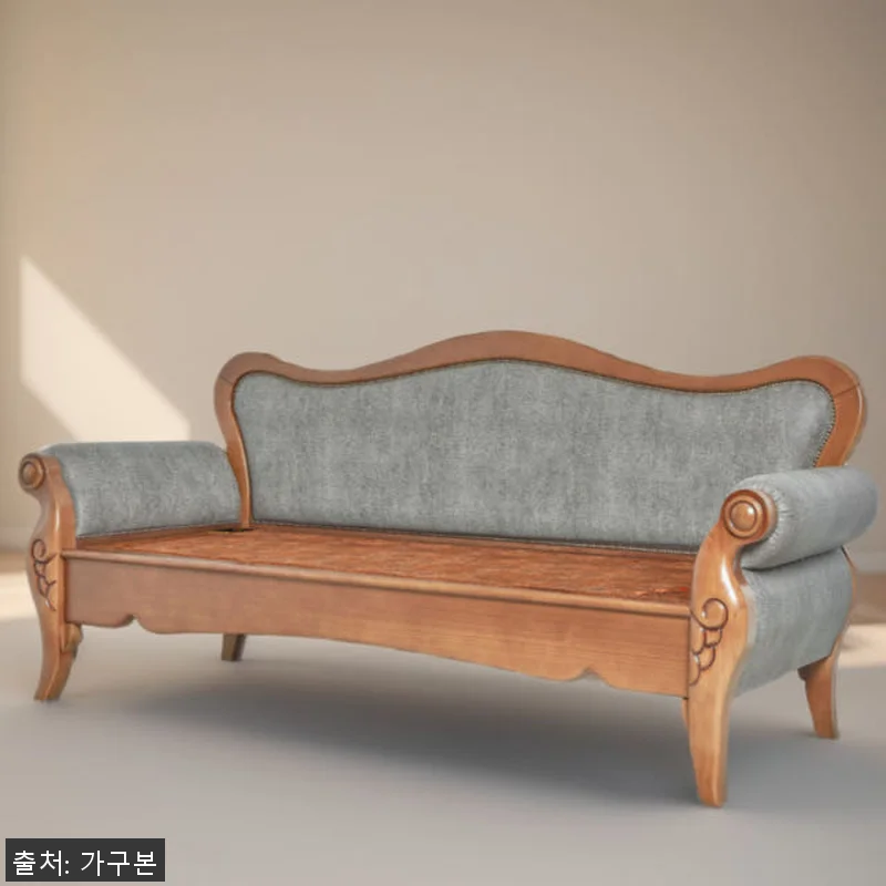 밀레 흑침대 흙침대카우치 온돌쇼파 돌 관련 이미지 4