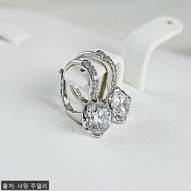 3부 다이아 귀걸이 천연 우신 G S 관련 이미지 5