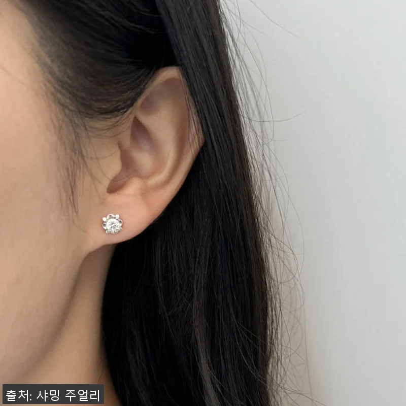 3부 다이아 연꽃 귀걸이 천연 우신 관련 이미지 6