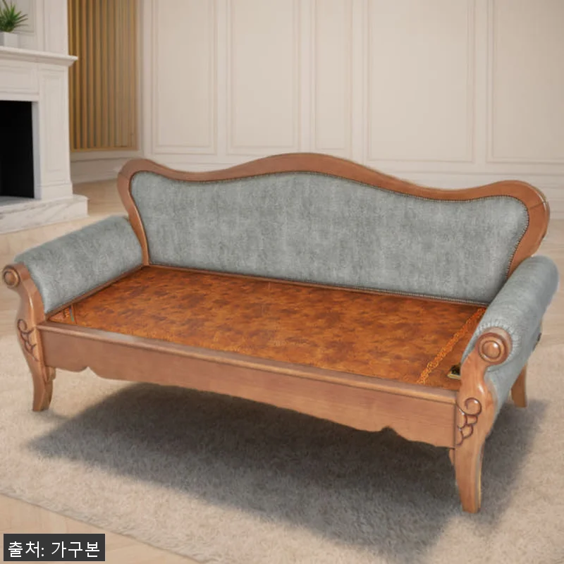 밀레 흑침대 흙침대카우치 온돌쇼파 돌 관련 이미지 5