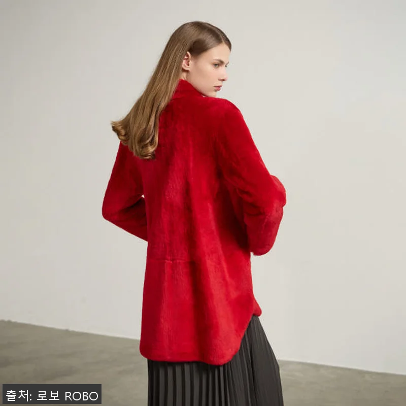 로보 하프 무스탕 코트 GSC20D3 관련 이미지 6