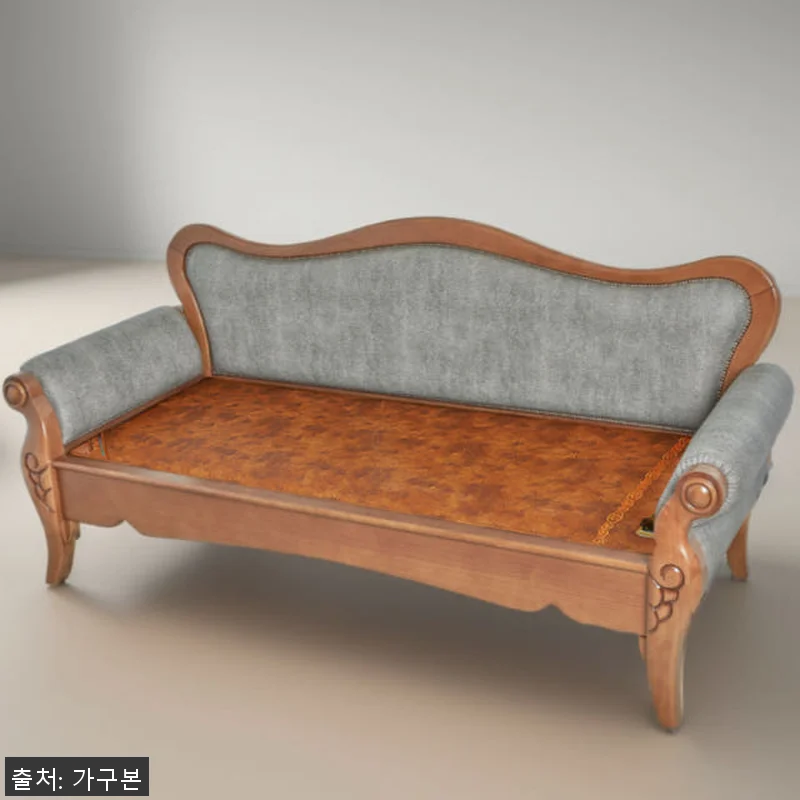 밀레 흑침대 흙침대카우치 온돌쇼파 돌 관련 이미지 6