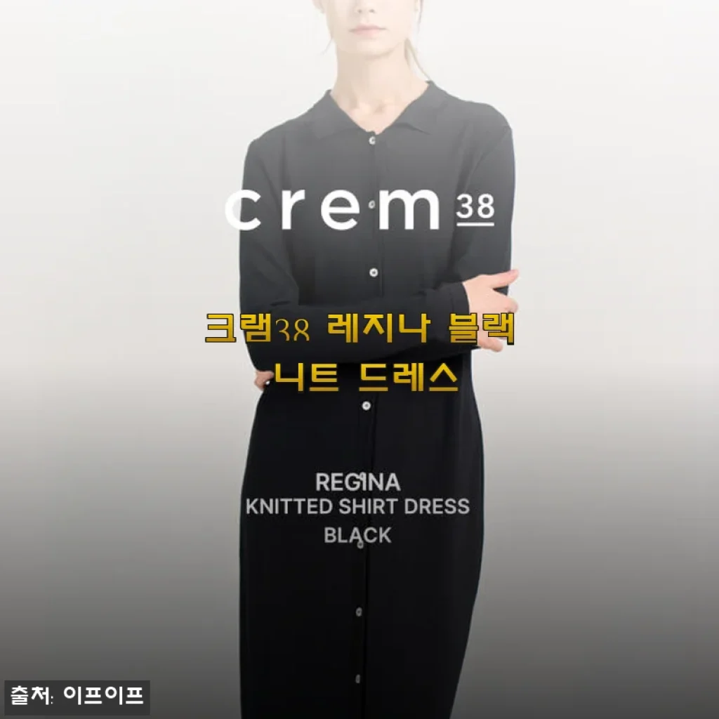 크램38 레지나 블랙 니트 드레스 사용후기: 우아함과 편안함의 완벽한 조화
