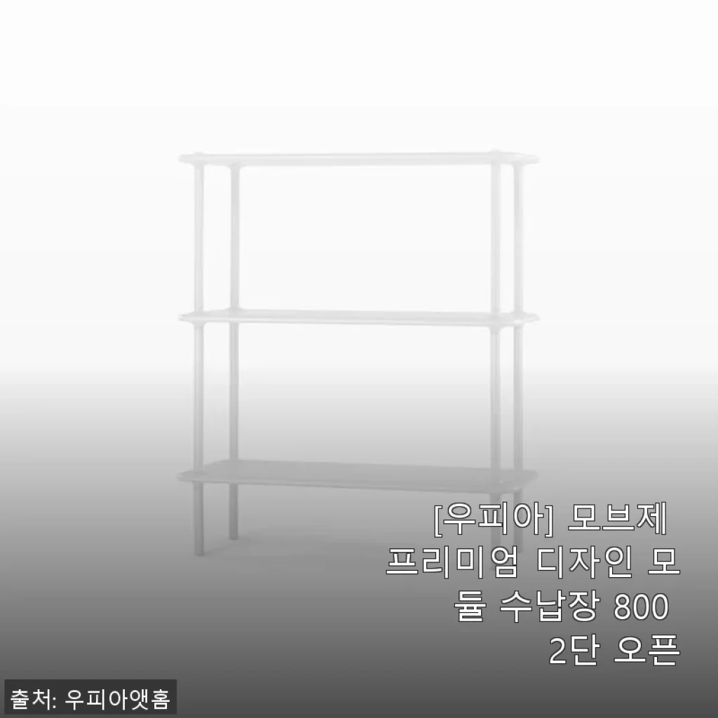 [우피아] 모브제 프리미엄 디자인 모듈 수납장 800 2단 오픈 사용후기