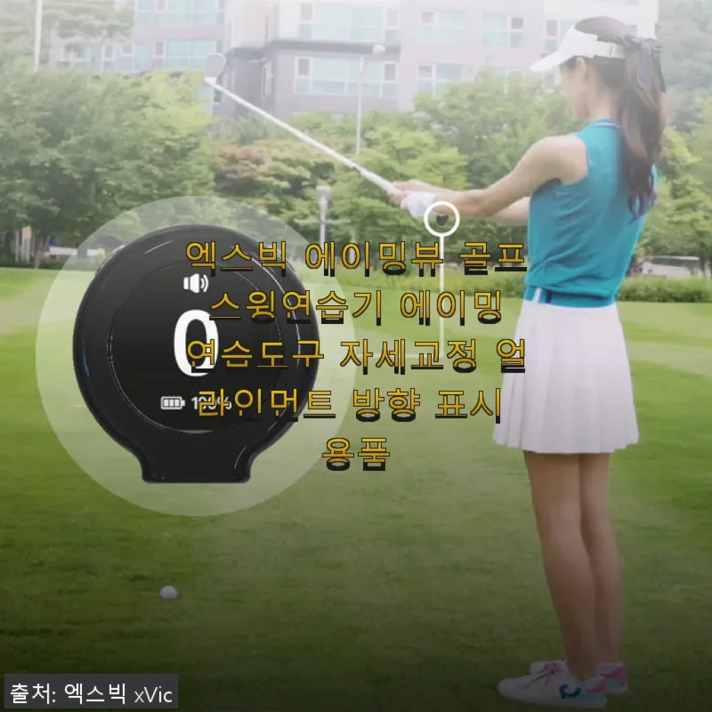 엑스빅 에이밍뷰 골프 스윙연습기 사용후기, 에이밍 고민 해결의 시작!