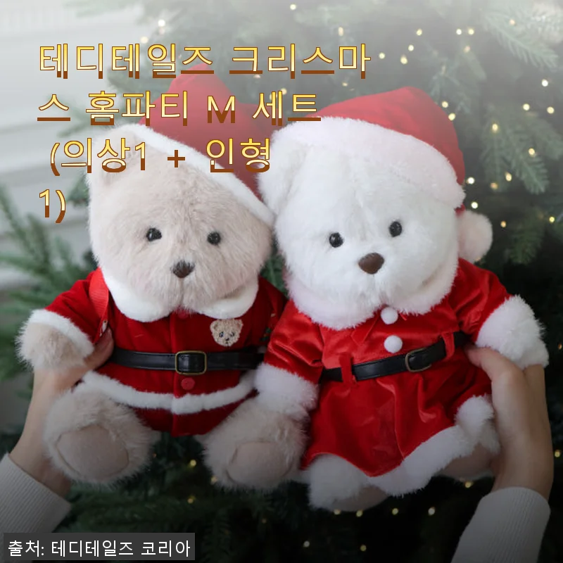 테디테일즈 크리스마스 홈파티 M 세트 사용후기: 따뜻한 겨울 분위기를 완성하다