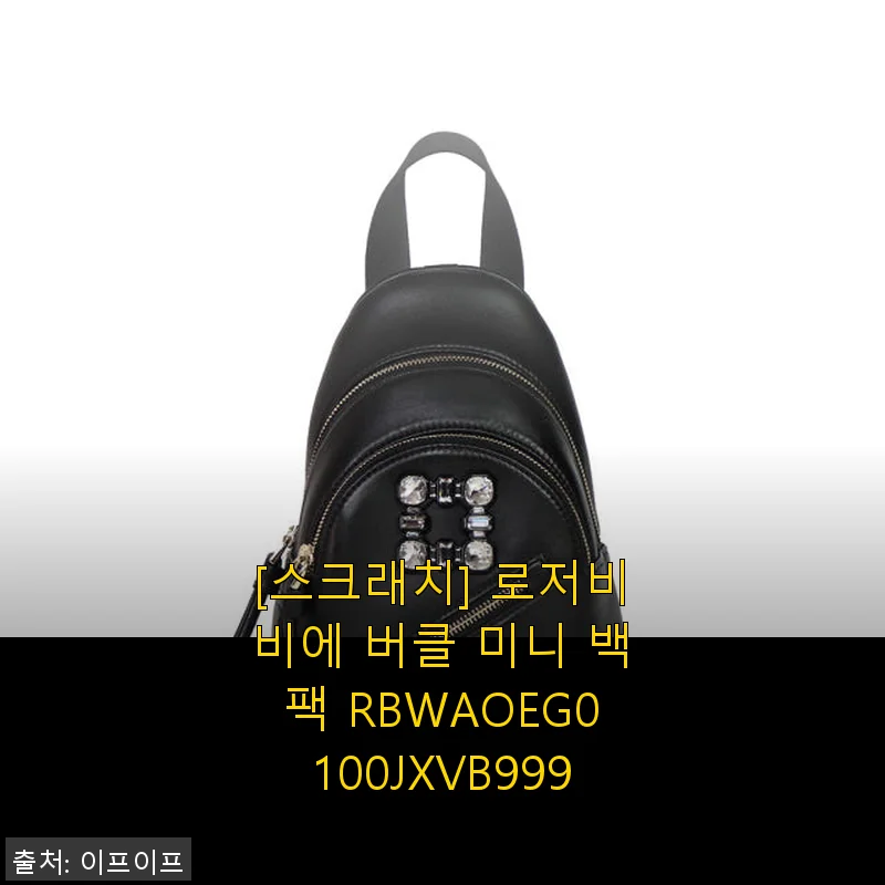 로저비비에 버클 미니 백팩 RBWAOEG0100JXVB999 사용후기