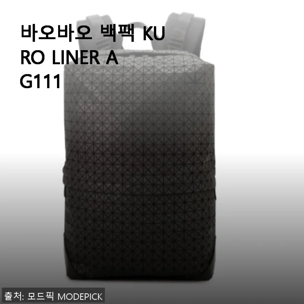 바오바오 백팩 KURO LINER AG111 사용후기: 세련된 디자인과 실용성의 완벽한 조화