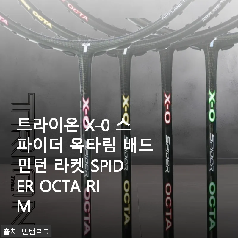 트라이온 X-0 스파이더 옥타림 배드민턴 라켓 사용후기