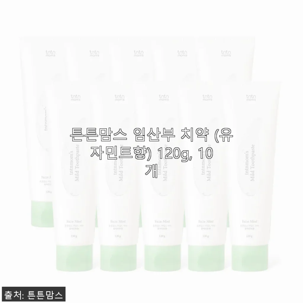 튼튼맘스 임산부 치약 유자민트향 120g 10개 사용 후기와 제품 소개