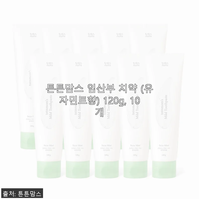 튼튼맘스 임산부 치약 유자민트향 120g 10개 사용 후기와 제품 소개
