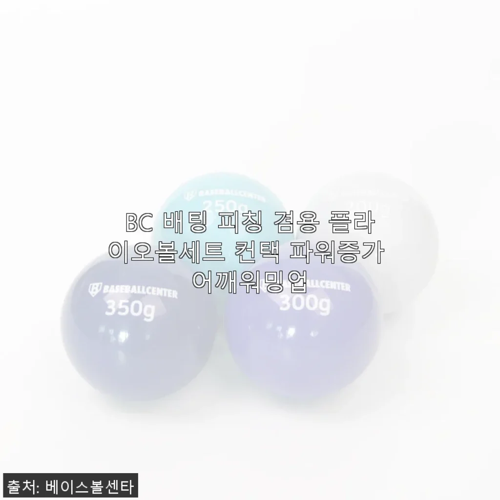 BC 배팅 피칭 겸용 플라이오볼세트 사용후기, 집에서도 야구 연습하기 딱 좋아요!