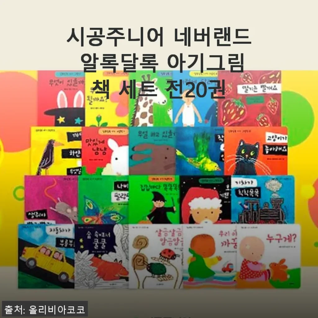 시공주니어 네버랜드 알록달록 아기그림책 세트 전20권 사용후기