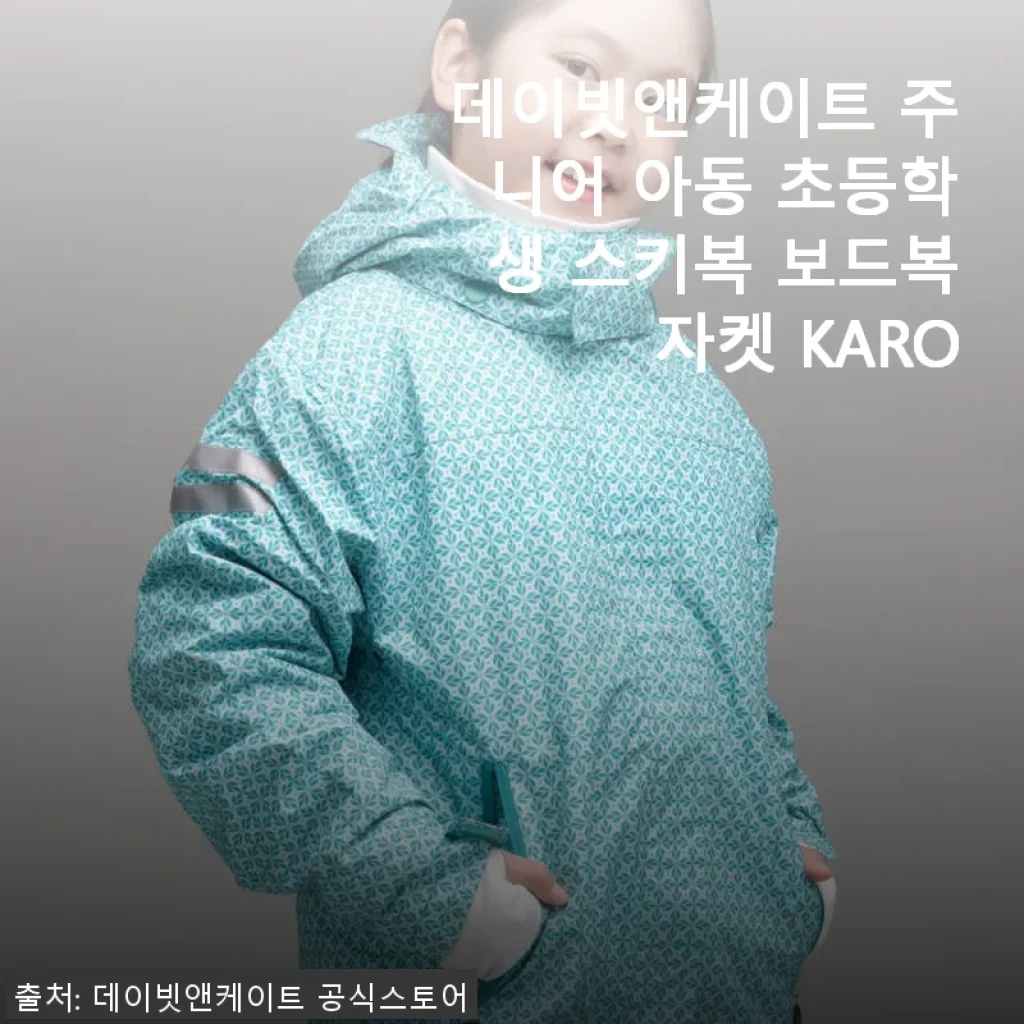 데이빗앤케이트 주니어 아동 초등학생 스키복 보드복 자켓 KARO 사용 후기