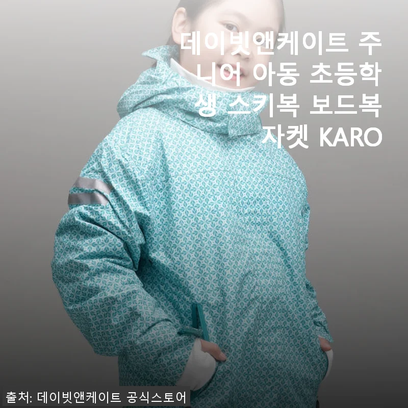 데이빗앤케이트 주니어 아동 초등학생 스키복 보드복 자켓 KARO 사용 후기