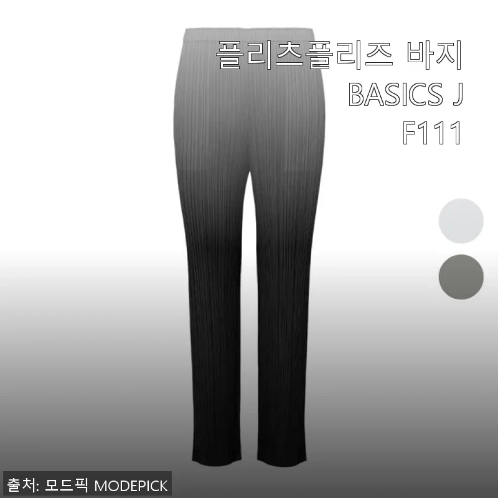 플리츠플리즈 바지 BASICS JF111 사용후기: 세련된 디자인과 편안함을 동시에