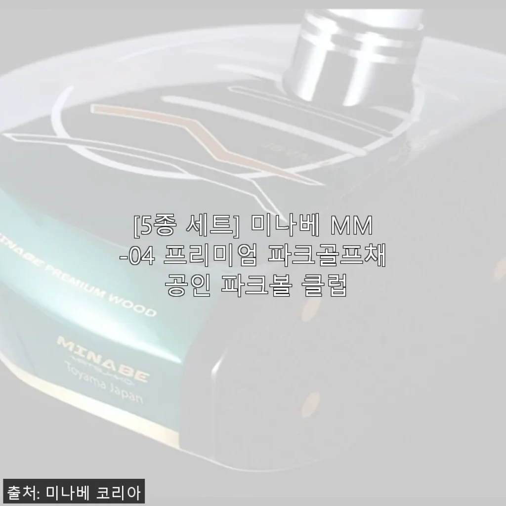 [5종 세트] 미나베 MM-04 프리미엄 파크골프채 공인 파크볼 클럽 사용후기 및 제품소개