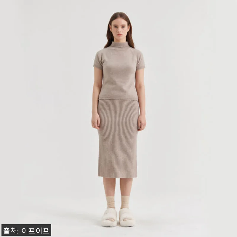 크램38 비르질리오 베이지 골지 니트 관련 이미지 1