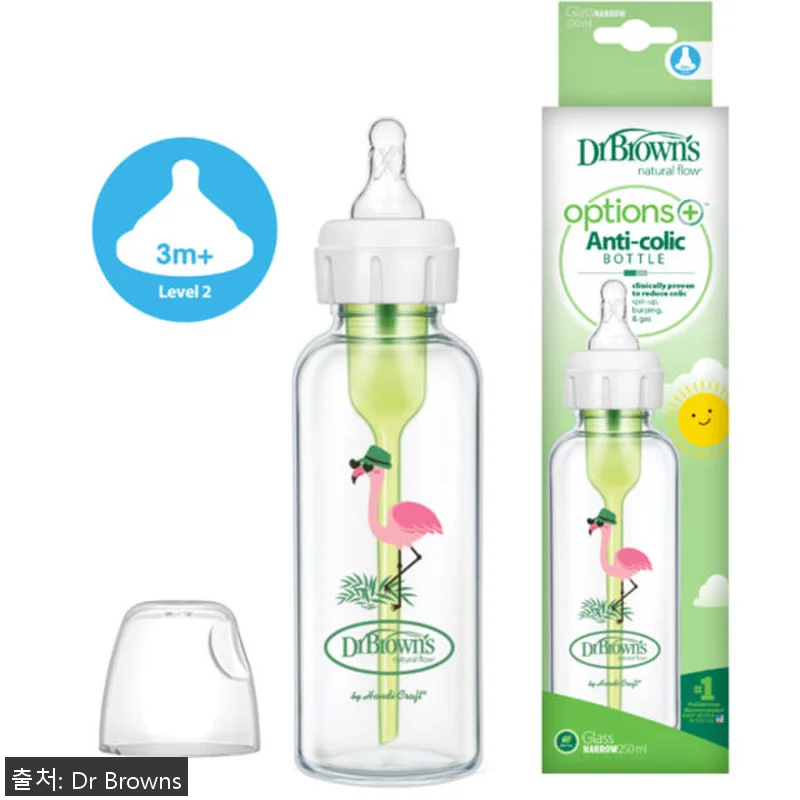 닥터브라운 유리 데코 젖병 내로우넥 관련 이미지 1