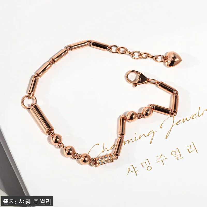 14K 로라 원통 볼 체인 팔찌 사용 관련 이미지 1