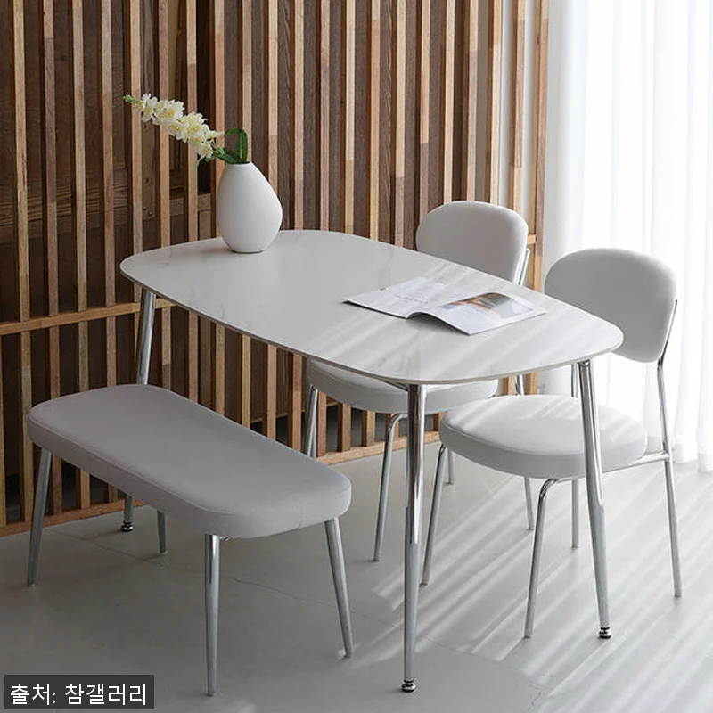 레오르 타원형 4인용 세라믹 식탁 세 관련 이미지 1