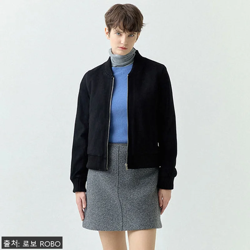 이태리 스웨이드 클래식 보머 재킷 G 관련 이미지 1