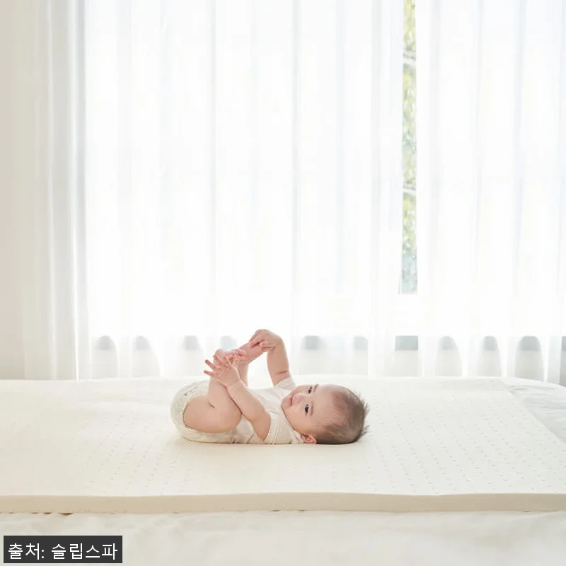 꿀잠 라텍스 신생아 유아 아기 침대매 관련 이미지 1