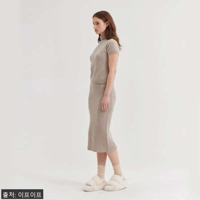 크램38 비르질리오 베이지 골지 니트 관련 이미지 2