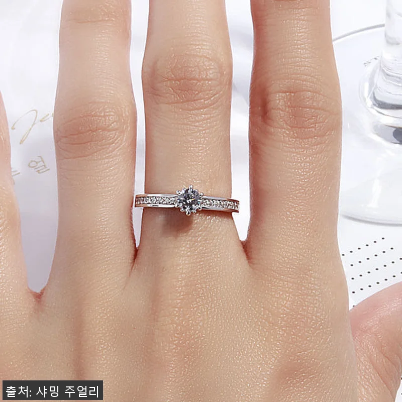 3부 5부 다이아 반지 천연 현대 우 관련 이미지 2