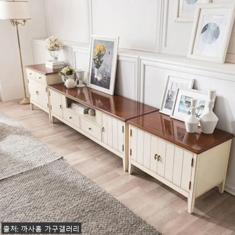 까사홈 프렌치로열 엔틱 원목 거실장세 관련 이미지 2