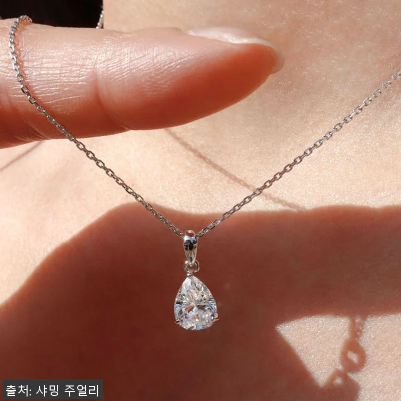 1캐럿 물방울 다이아 목걸이 IGI 관련 이미지 2