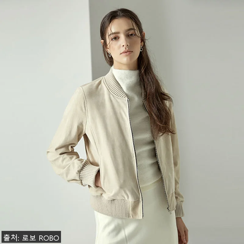 이태리 스웨이드 클래식 보머 재킷 G 관련 이미지 2